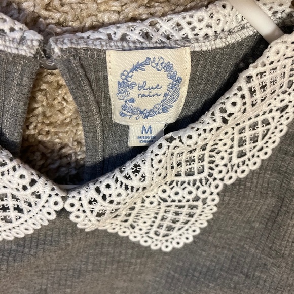 Francesca Collared Grey Short Sleeve Dress - Size Medium - Picture 4 of 5